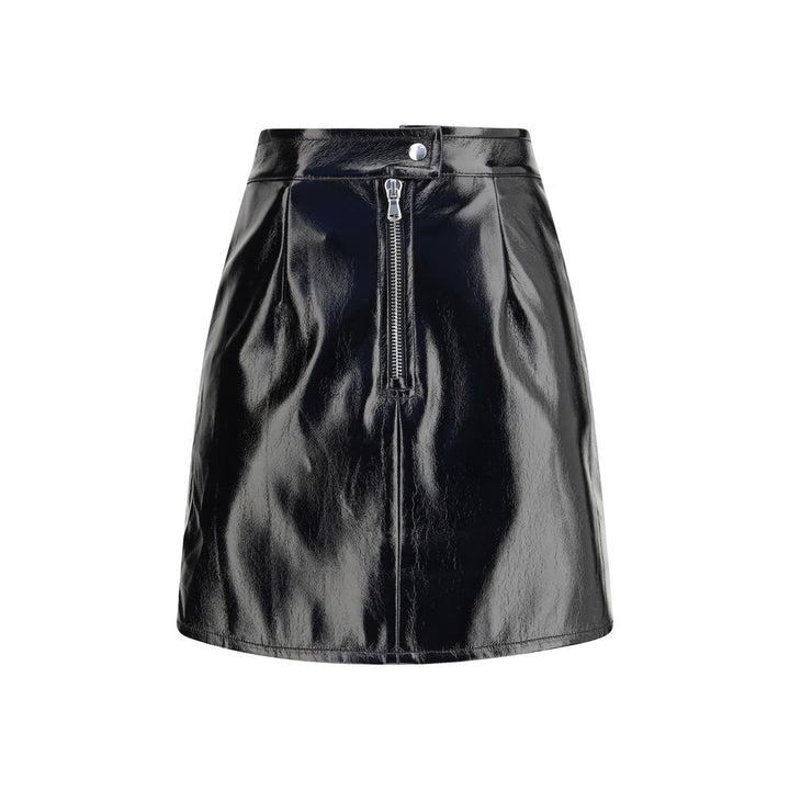 Fiorucci Black Cotton Mini Skirt