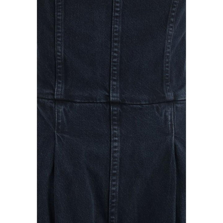 Agolde Blue Cotton Jumpsuit