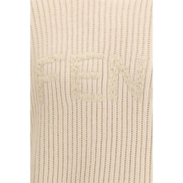 Fendi Beige Fleece Wool Sweatshirt