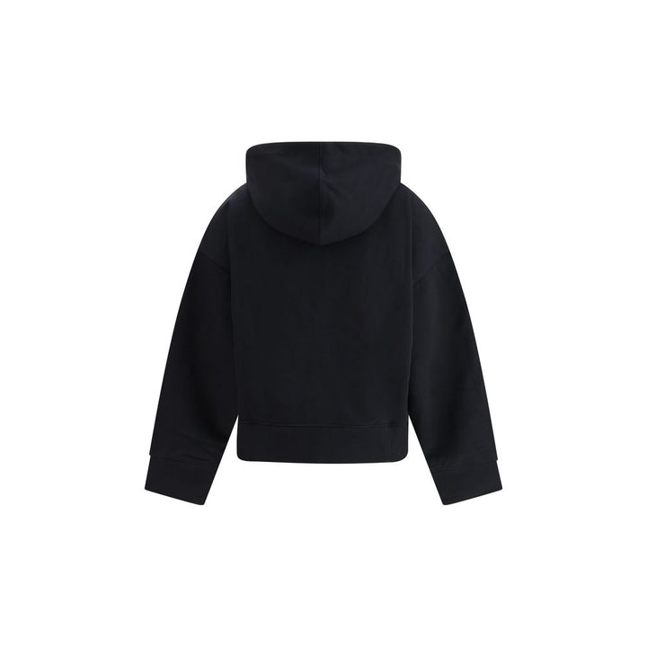 Ganni Black Cotton Sweatshirt