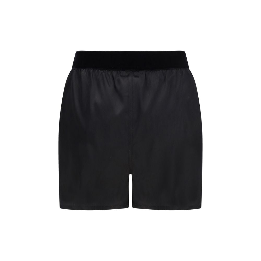 Tom Ford Black Silk Bermuda Shorts – SEYMAYKA