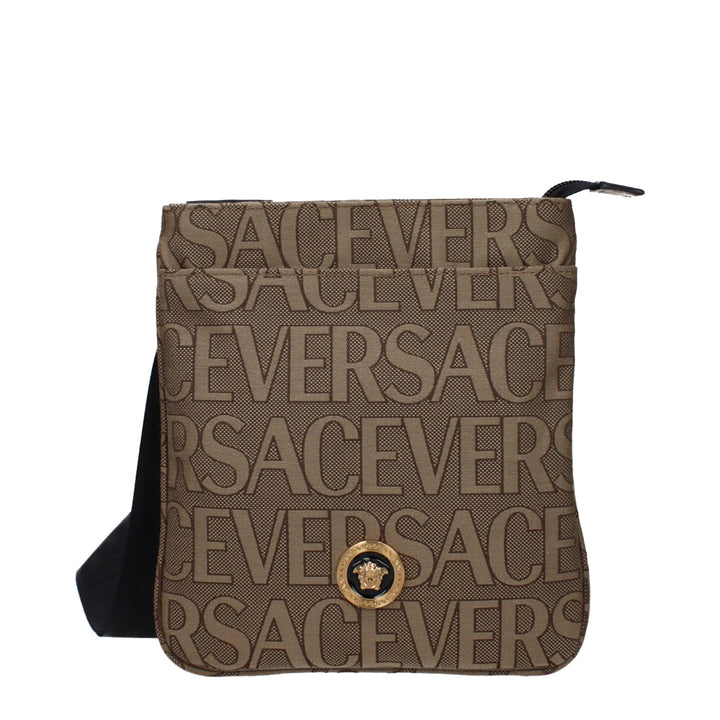 Versace Beige Fabric Crossbody Bag