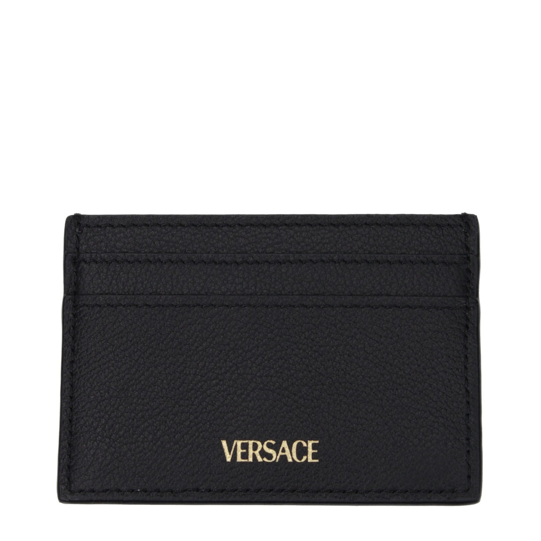 Versace Black Leather Cardholder