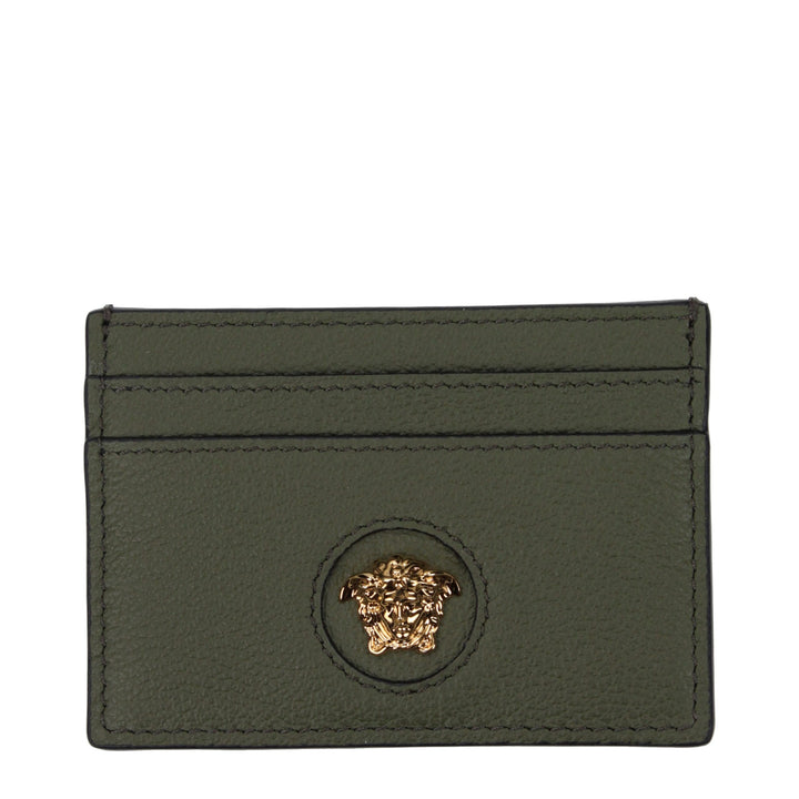 Versace Green Leather Cardholder