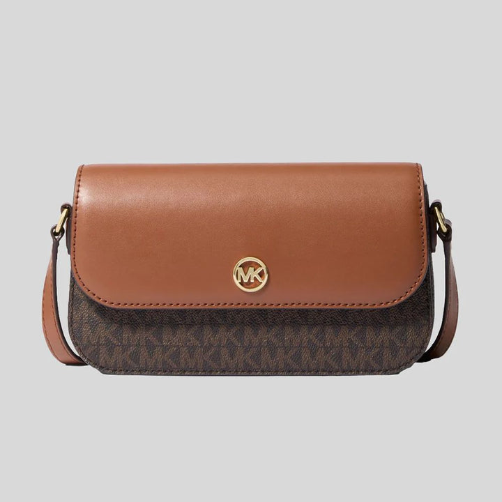 Michael Kors Brown Leather Crossbody Bag