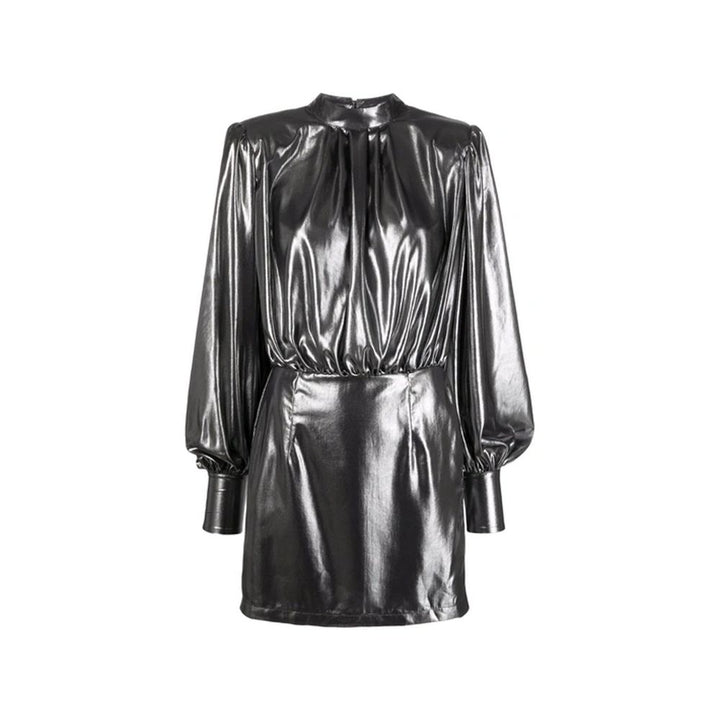 BLANCA VITA Silver Polyester Cocktail Dress