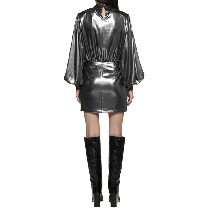 BLANCA VITA Silver Polyester Cocktail Dress