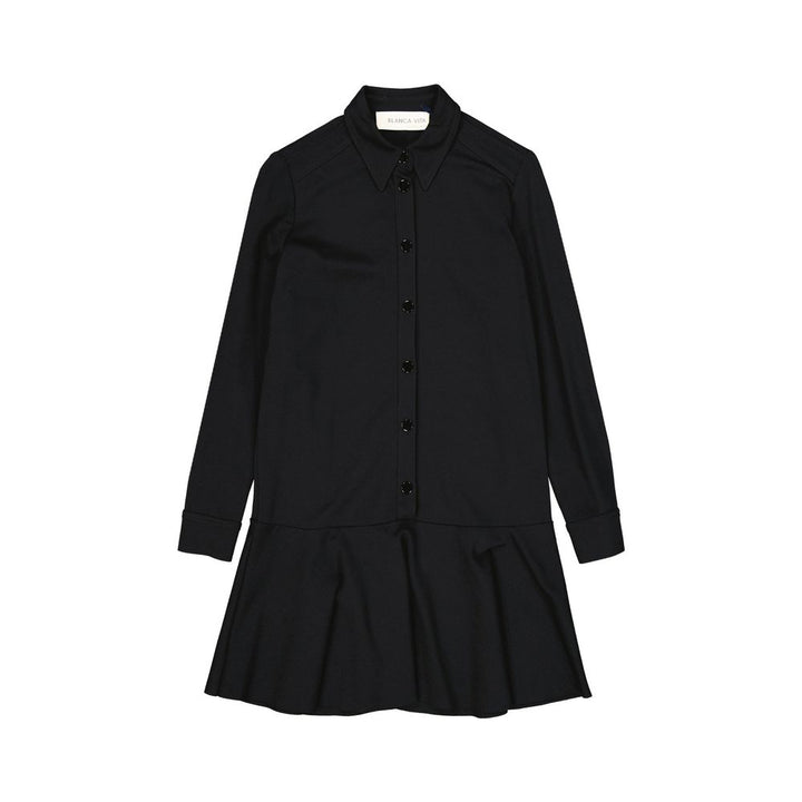 BLANCA VITA Black Elastane Casual Dress