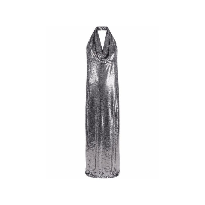 BLANCA VITA Silver Elastane Cocktail Dress