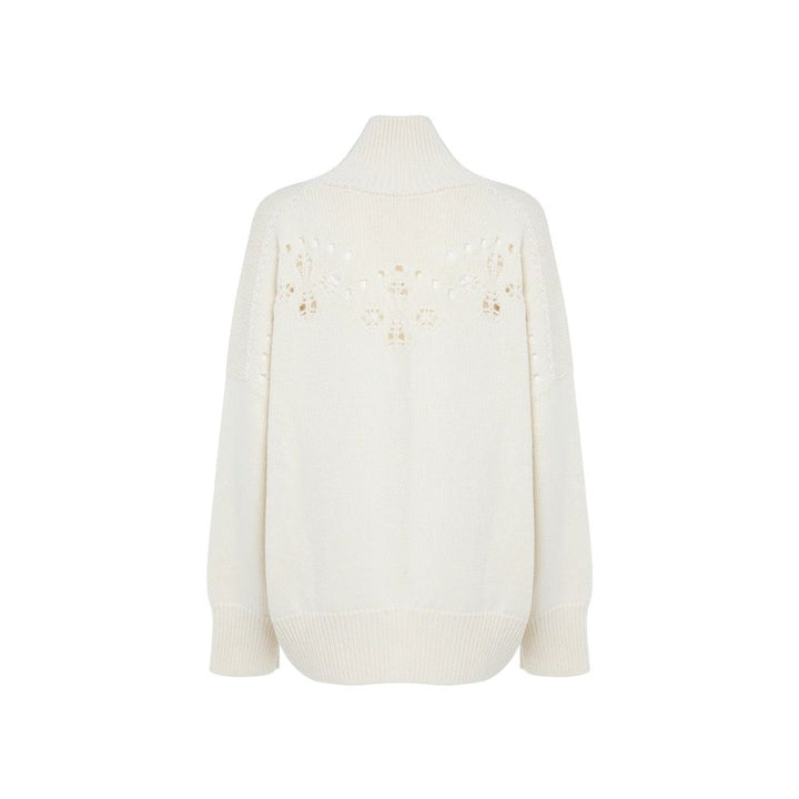 Chloé White Wool Sweatshirt