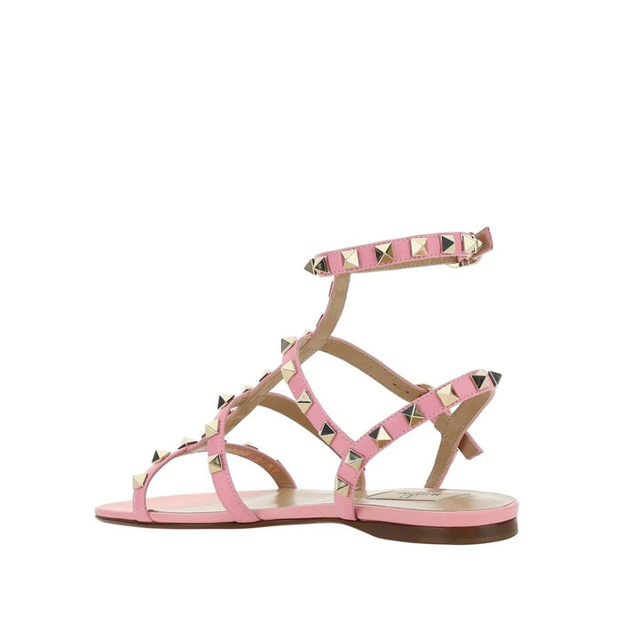 Valentino Garavani Multicolor Calfskin Flat Sandals