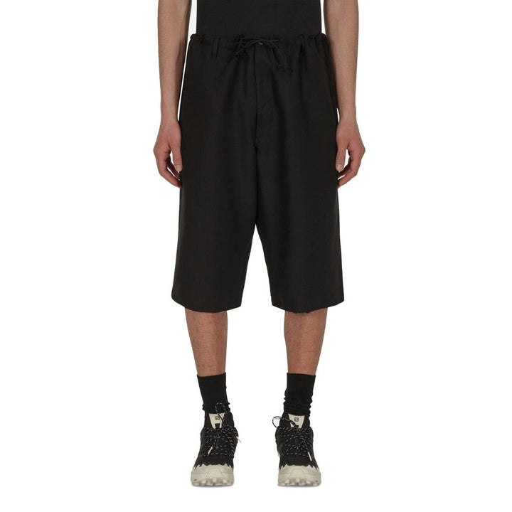 Maison Margiela Black Linen Bermuda Shorts