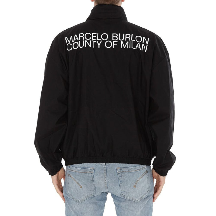 Marcelo Burlon Black Cotton Bomber