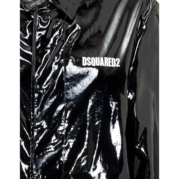 Dsquared² Black Polyethylene Coat