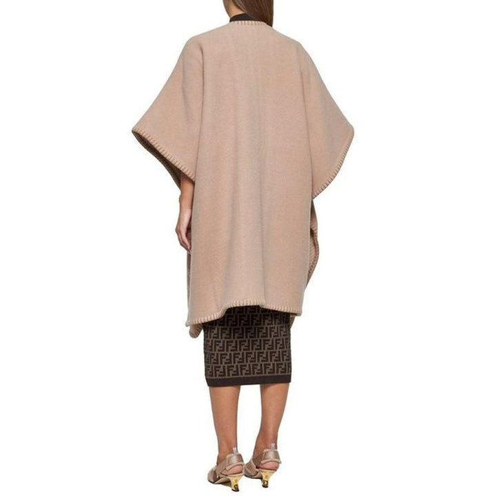 Fendi Beige Cashmere Poncho