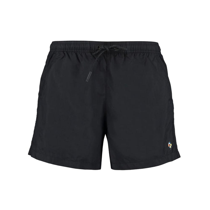 Marcelo Burlon Black Polyamide Short And Mini Shorts