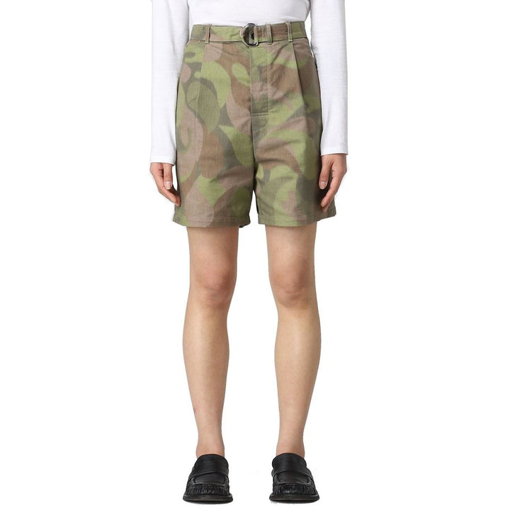 Marni Bicolor Cotton Bermuda Shorts