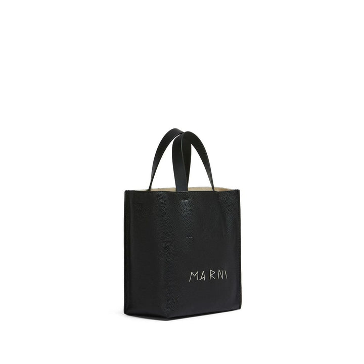 Marni Black Calfskin Tote Bag