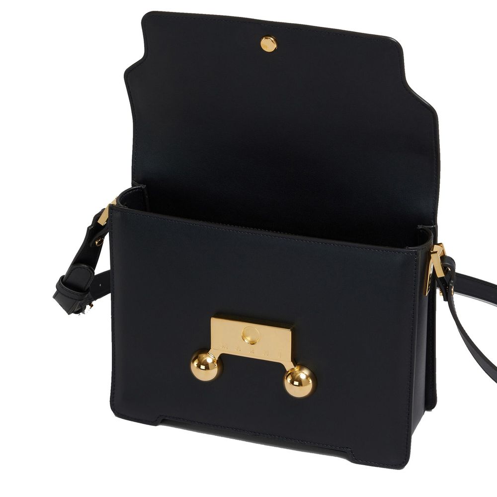 Marni Black Calfskin Shoulder Bag