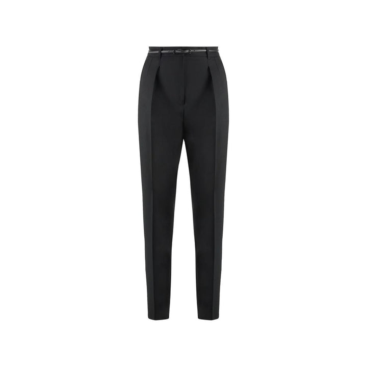 Max Mara Black Elastane Dress Pants