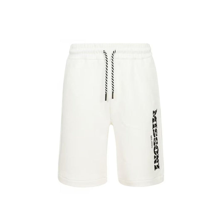 Missoni White Cotton Bermuda Shorts