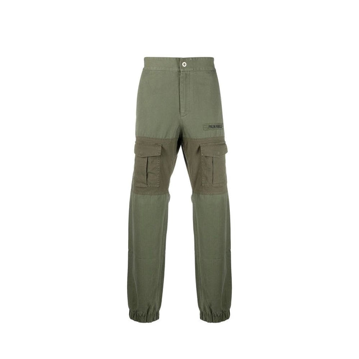 Palm Angels Bicolor Cotton Cargo Pants