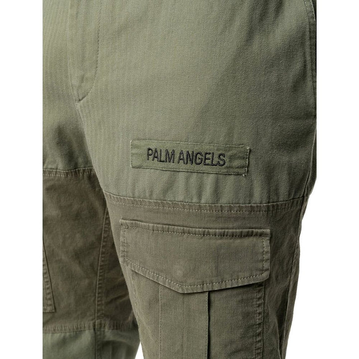 Palm Angels Bicolor Cotton Cargo Pants