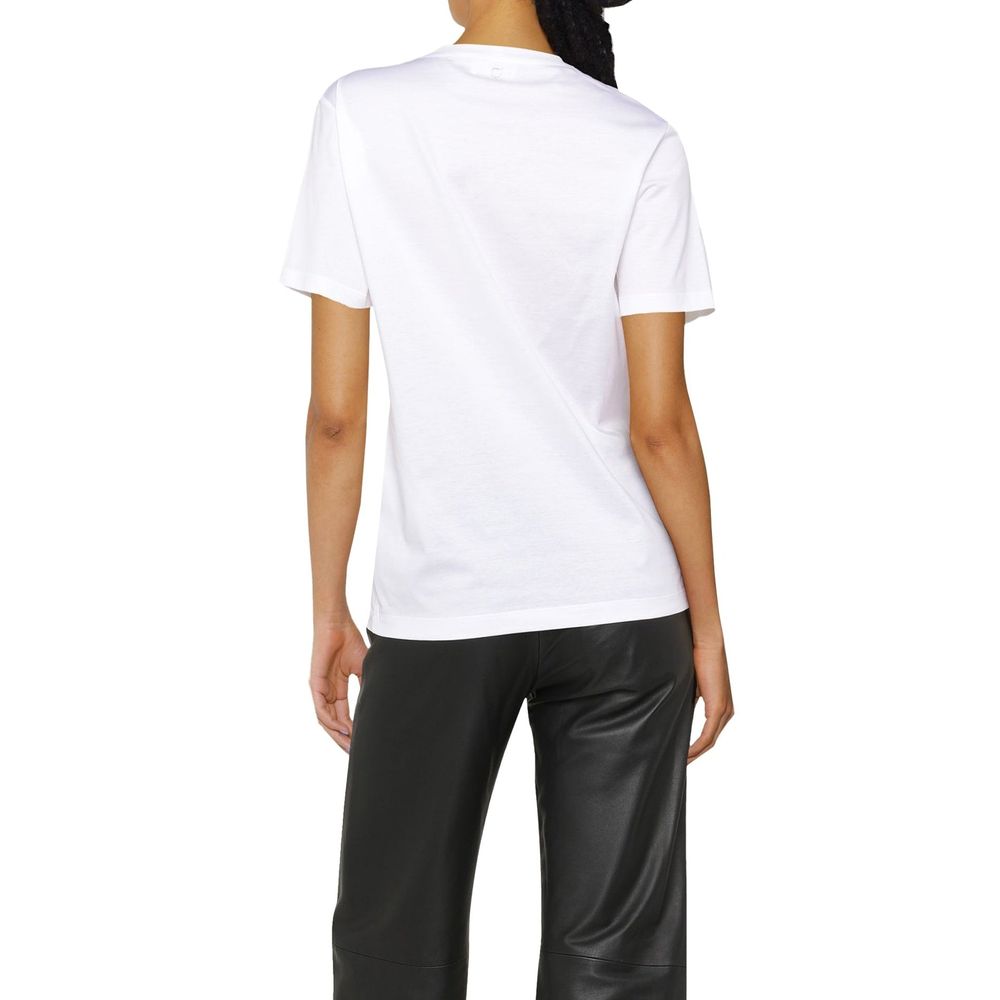 Salvatore Ferragamo White Cotton T-Shirt