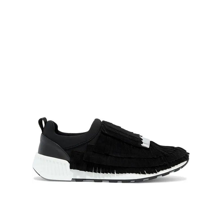 Sergio Rossi Black Fabric Athletic Sneakers