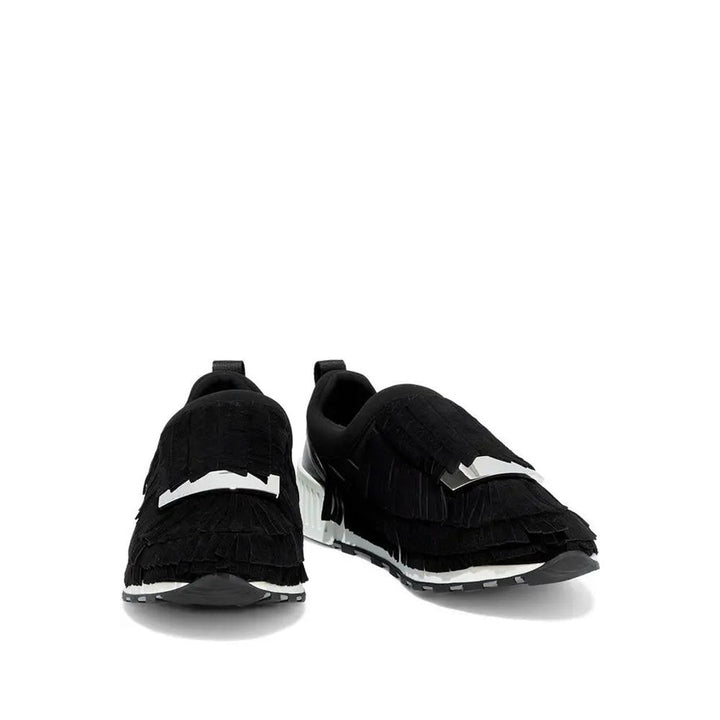 Sergio Rossi Black Fabric Athletic Sneakers