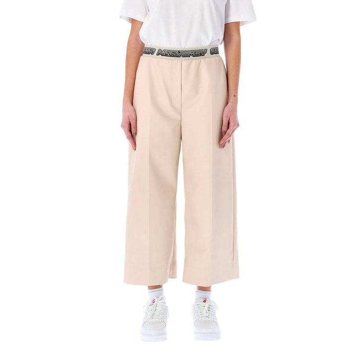 Stella McCartney Beige Viscose Cropped Pants