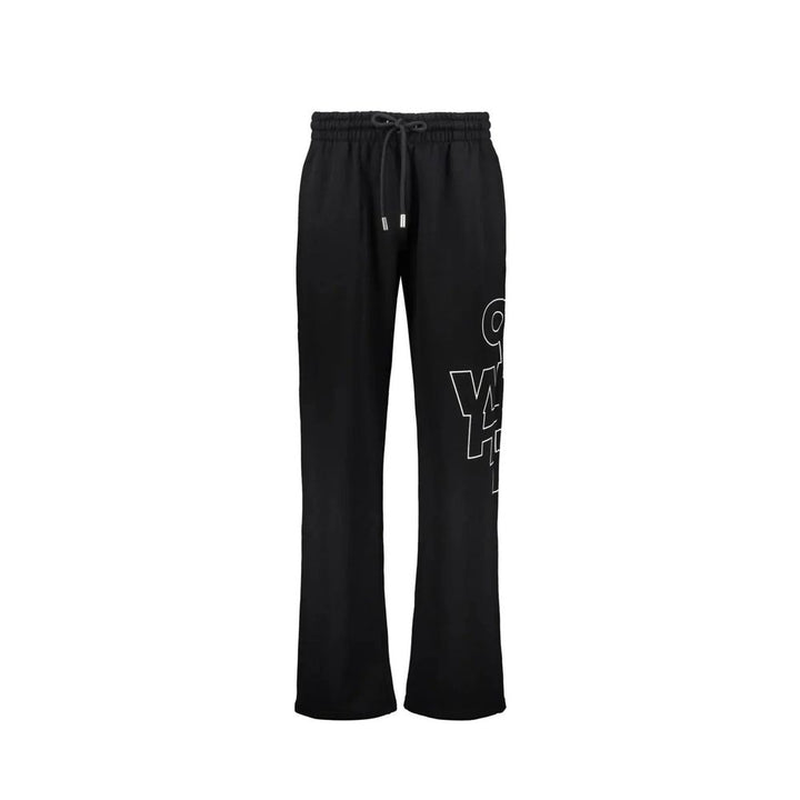 Off-White Black Cotton Joggers (Workout Pants)
