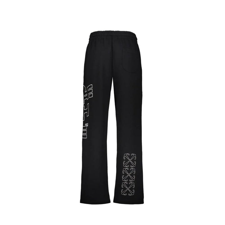 Off-White Black Cotton Joggers (Workout Pants)