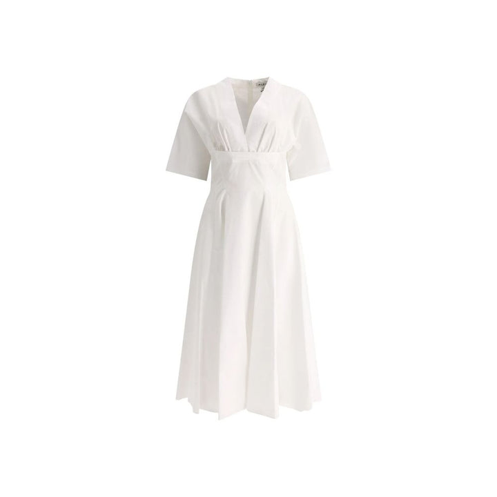 Alaïa White Cotton Casual Dress