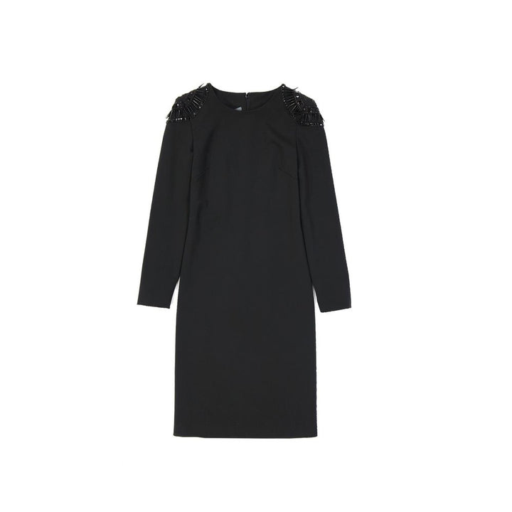 Alberta Ferretti Black Elastane Casual Dress