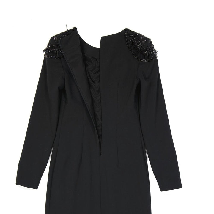 Alberta Ferretti Black Elastane Casual Dress