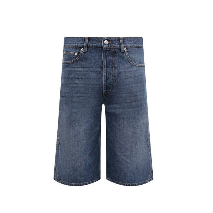 Alexander McQueen Blue Denim Shorts