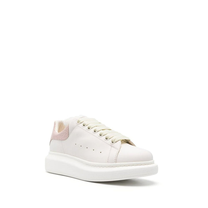 Alexander McQueen White Leather Platform Sneakers