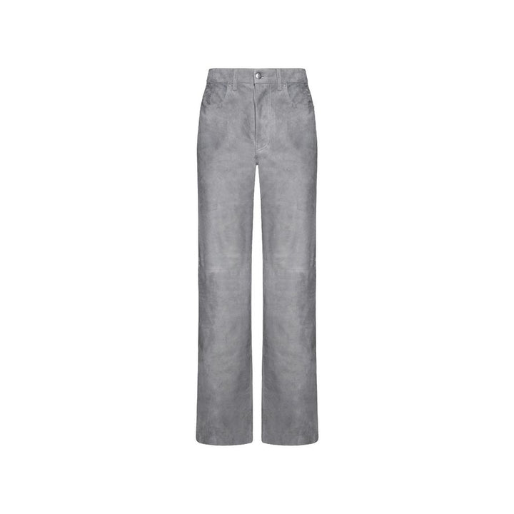 Amiri Gray Leather Pants