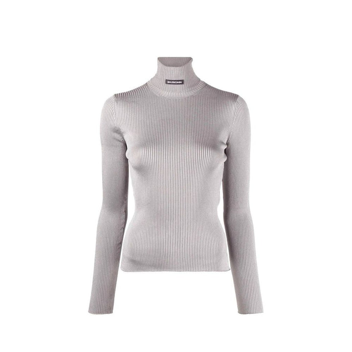 Balenciaga Gray Polyester Turtleneck
