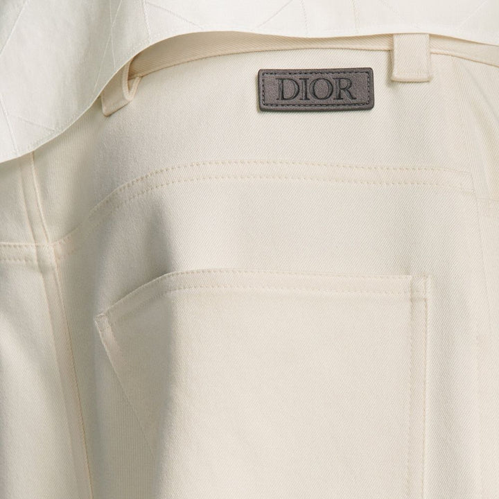 Dior White Cashmere Chino Pants