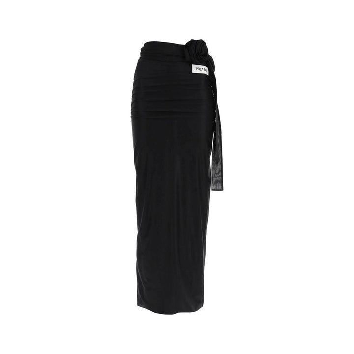 Dolce & Gabbana Black Elastane Long Skirt