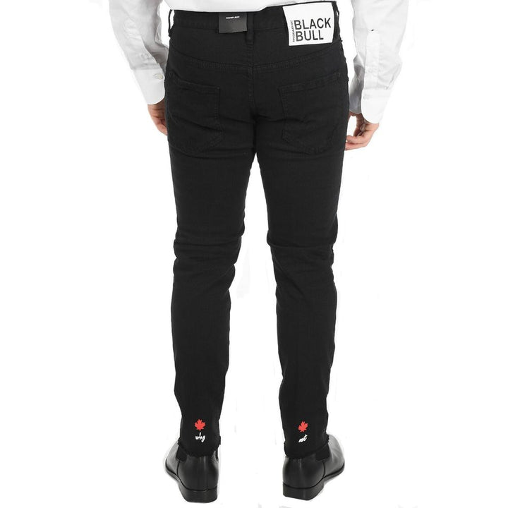 Dsquared² Black Cotton Skinny Jeans