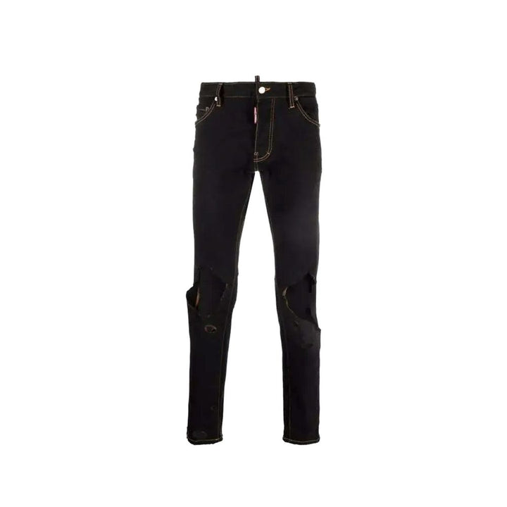 Dsquared² Black Cotton Jeans Denim