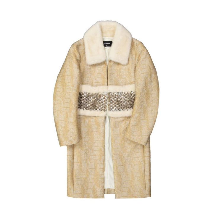 Dsquared² Beige Polyamide Coat