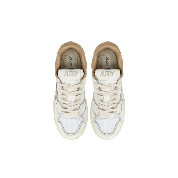 Autry White Leather Low Top Sneakers