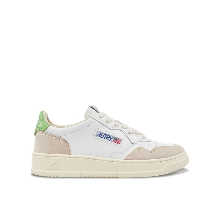 Autry White Leather Low Top Sneakers