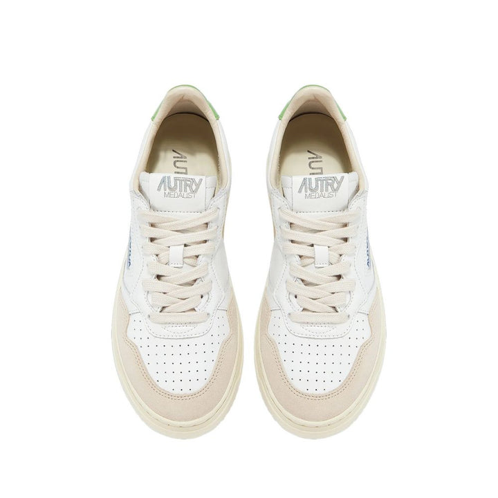 Autry White Leather Low Top Sneakers