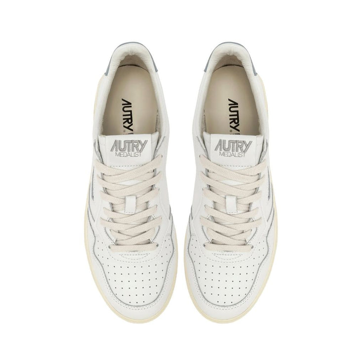 Autry White Leather Low Top Sneakers