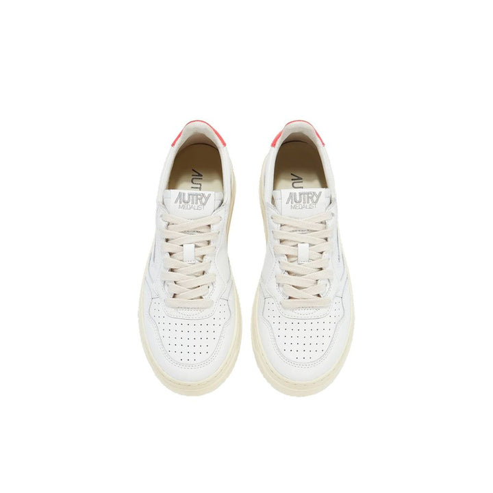 Autry White Leather Low Top Sneakers